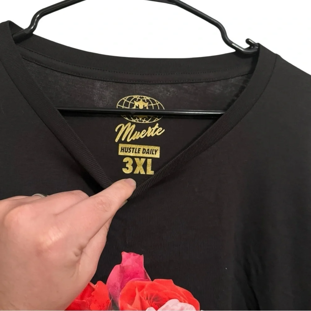 Muerte Hustle Daily Streetwear Floral Graphic Tee 3XL - Picture 2 of 4